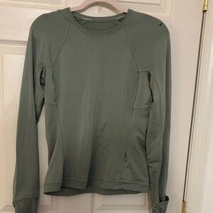 Lululemon Rulu Classic-Fit Long-Sleeve willow leaf Active Top